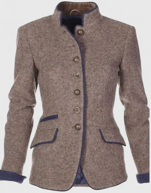 Women's Tailored Fitted Cardigan with Button Up