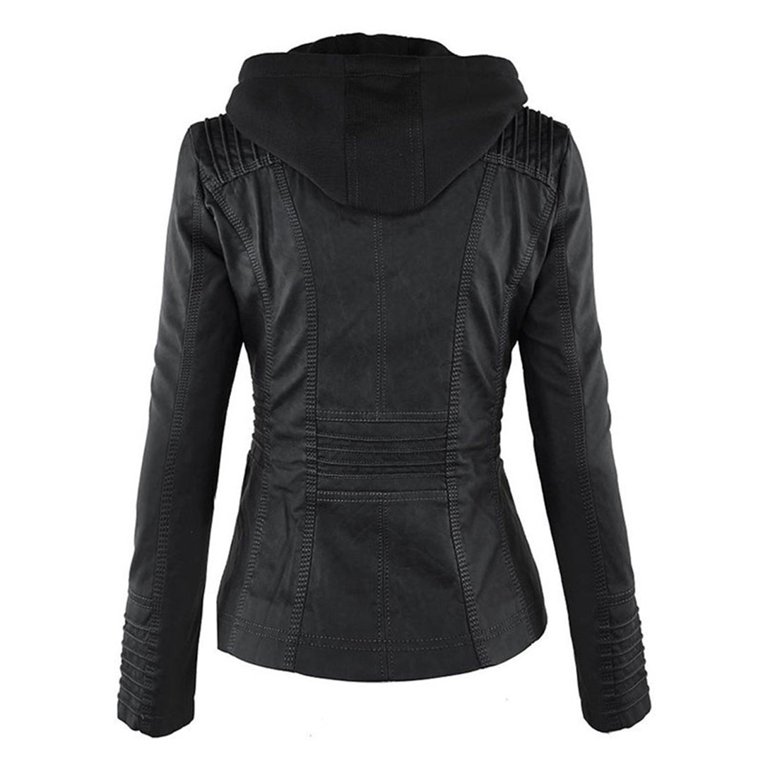 Women's Stylish Faux Leather Jacket